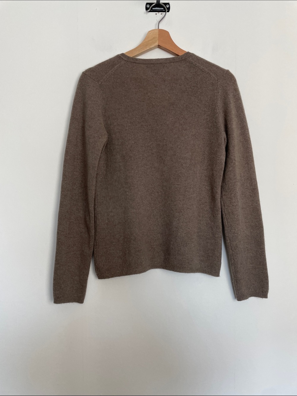 Cashmere By Charter Club V-Neck Luxe Long Sleeve Knit Sweater Women's S Taupe - Picture 5 of 8